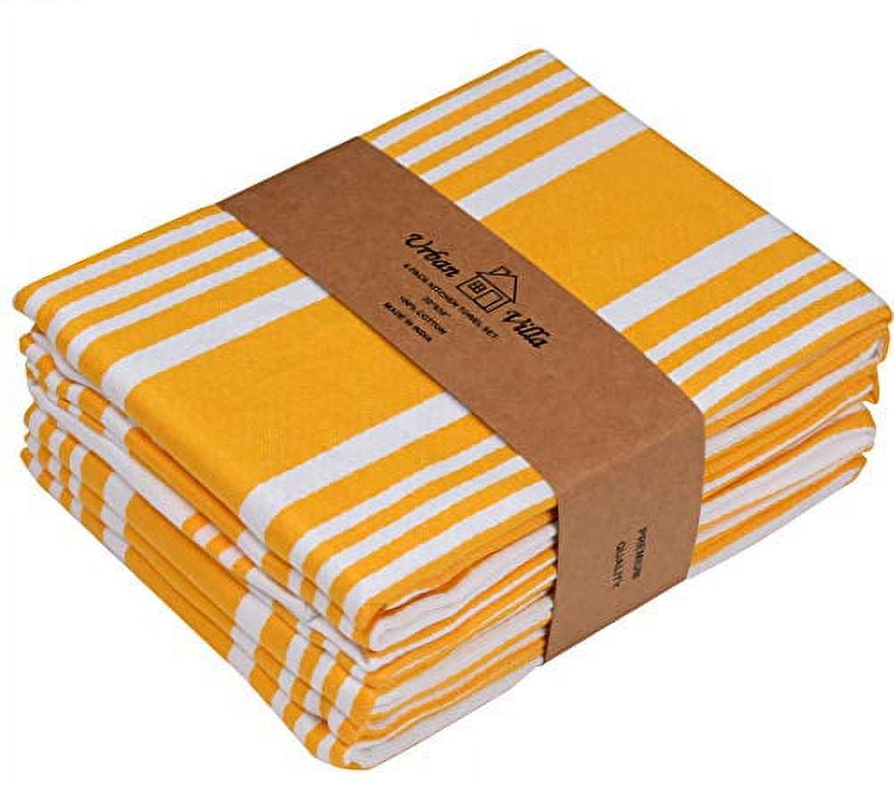 Urban Villa Set of 6 Kitchen Towels Highly Absorbent 100 Cotton Dish