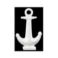 thumbnail image 1 of Urban trends collection: ceramic anchor figurine beach decor, gloss finish, white, 1 of 2