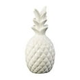 thumbnail image 1 of Urban trends collection: ceramic pineapple décor figurine, gloss finish, white, 1 of 2