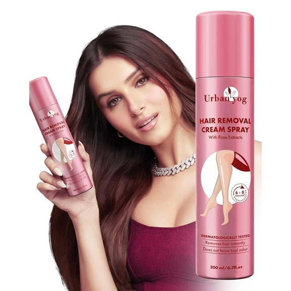Urban yog Hair Removal Cream Spray for Women | Painless Body Hair Removal Spray for legs, hands, underarm & back (200 ML)