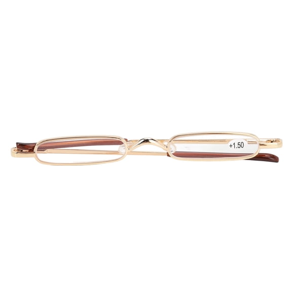 UrbanEden Pen Reading Glasses,Portable Reading Glasses,Slim Reading Glasses Small Portable Stainless Steel Metal HD Mini Reading Glasses For With Case Elderly Men Women