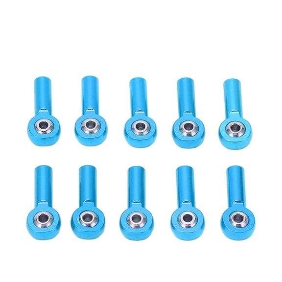 UrbanEden Remote Control Vehicle Connecting Rod, 10PCS M3 26mm Aluminum Link Rod End Ball Joint For 1/10 1/8 Universal Remote Control Car, Metal Link Rod End Ball Joint