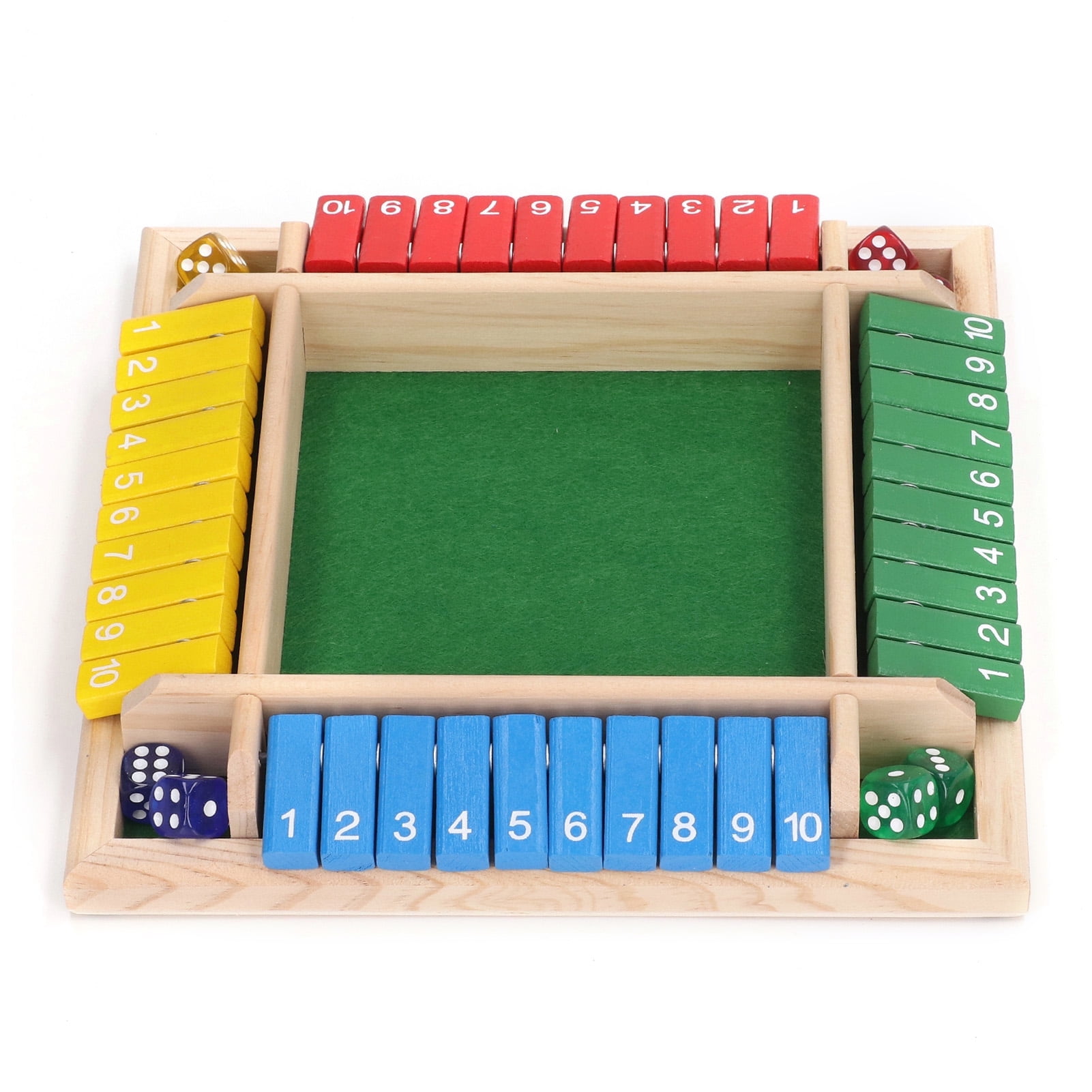Game Dice Board Wooden The Box Shut Games Math Player 4 Number Numbers Learning Kids Table 6 Sequence Adults Party