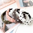 thumbnail image 1 of UrbanI Fashion Bowknot Polka Dot Women\'s Cloth Hairband Headband Hair Accessories, 1 of 8