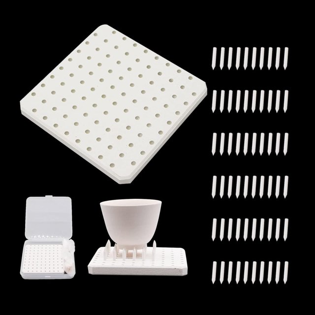 UrbanMingle Pottery Kiln Stilts and Ceramic Refractory Pad Set, 96