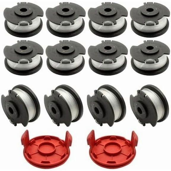 UrbanMingle Replacement Trimmer Spool, TLH-02 Hy-perTough HT-19-401-003-06, HT-19-401-003-07, Trimmer HT21-401-003-02/03/04: 20V Max Cord-Less 12/13inch String, 0.06in/1.6mm Dia, 17FT (14)