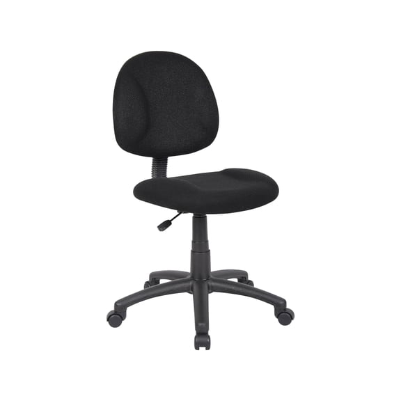 UrbanPro 18.5" Fabric Adjustable Posture Office Chair in Black