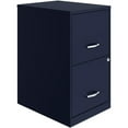 thumbnail image 1 of UrbanPro Metal Navy Filing Cabinet Two-Drawer 24.5" X 14.25" X 18" Assembled, 1 of 7