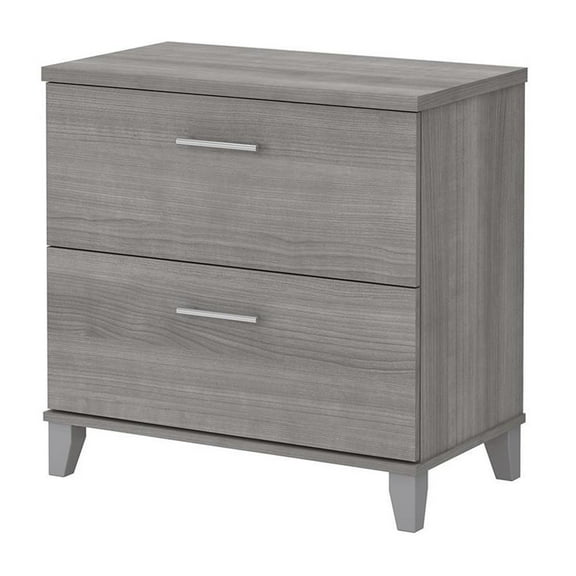 UrbanPro 2 Drawer Lateral File Cabinet in Platinum Gray - Engineered Wood