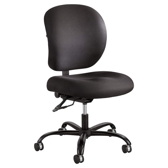 UrbanPro 24/7 Armless Task Office Chair in Black