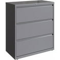 thumbnail image 1 of UrbanPro 3-Drawer Modern Metal Lateral Filing Cabinet in Arctic Silver, 1 of 4
