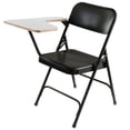 thumbnail image 1 of UrbanPro 31" Metal Tablet Right Arm Folding Chair in Black (Set of 2), 1 of 4
