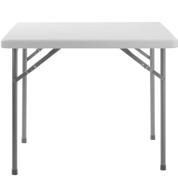 UrbanPro 36x36" Square Plastic Heavy Duty Folding Table in Speckled Gray