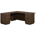 thumbnail image 1 of UrbanPro 72" L-shaped Contemporary Engineered Wood Computer Desk in Mahogany, 1 of 13