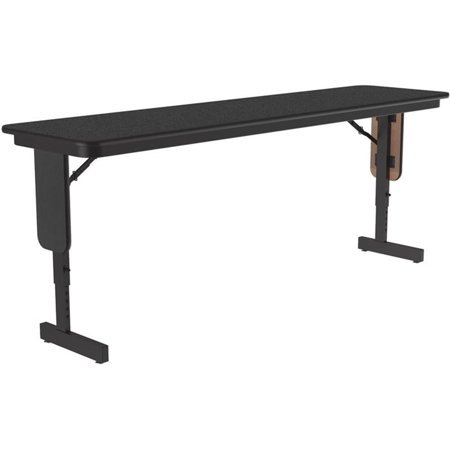 UrbanPro Adjustable Height 3/4" High Pressure Folding Seminar Table Black