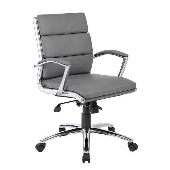 UrbanPro CaressoftPlus Executive Mid-Back Chair in Gray