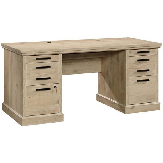 UrbanPro Engineered Wood Executive Desk in Prime Oak