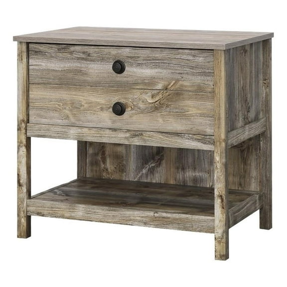 UrbanPro Modern Engineered Wood Lateral File in Rustic Cedar / Brown