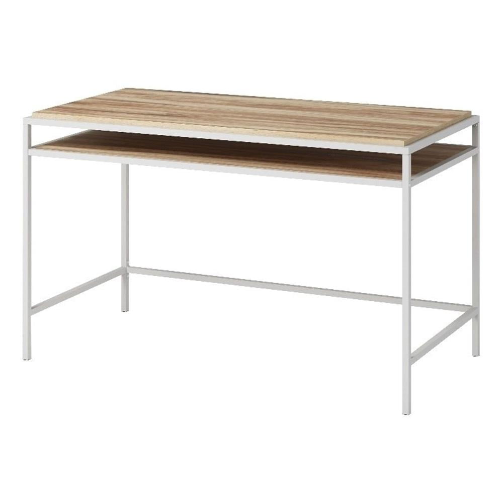 UrbanPro Modern Engineered Wood Writing Desk in Kiln Acacia / Brown ...