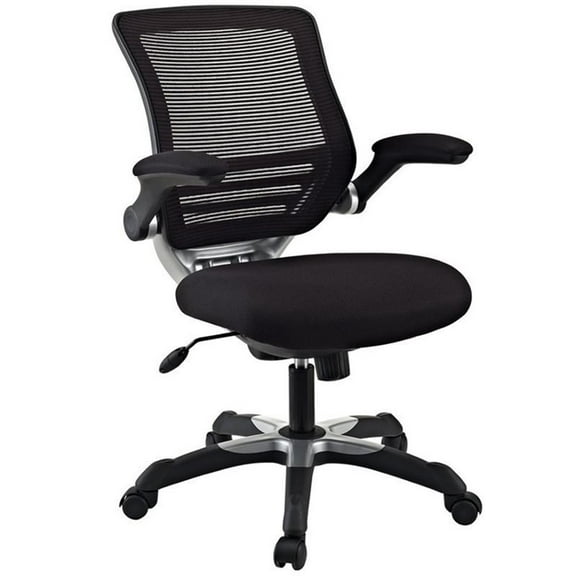 UrbanPro Modern Fabric Mesh Office Chair in Black