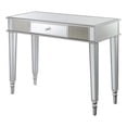 thumbnail image 1 of UrbanPro Modern Glass One-Drawer Desk/Console Table in Silver, 1 of 10