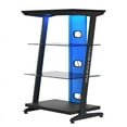 thumbnail image 1 of UrbanPro Modern Metal Gaming Shelf with Multi-Color LEDs in Cobalt Blue, 1 of 8