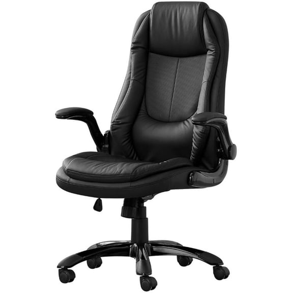 UrbanPro Office Chair Swivel Ergonomic Armrests Computer Desk Work Metal Black