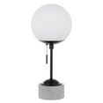 thumbnail image 1 of UrbanPro Table Lamp with Globe Shade in Concete and Matte Black, 1 of 9