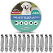 UrbanX Collar for Bearded Collie and Other Medium Size Herding Dogs Dogs. Waterproof & Adjustable (12 Packs)