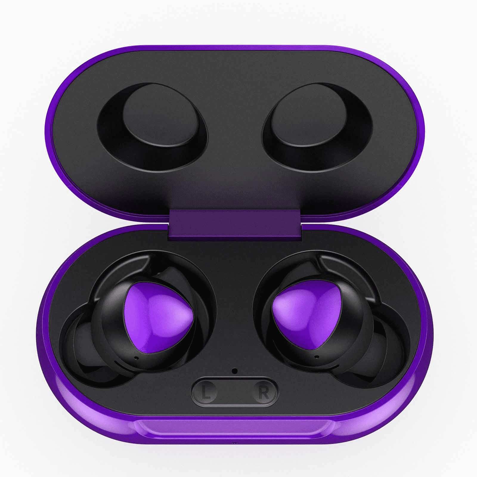 UrbanX Street Buds Plus True Bluetooth Wireless Earbuds For LG V30 With  Active Noise Cancelling (Charging Case Included) Purple