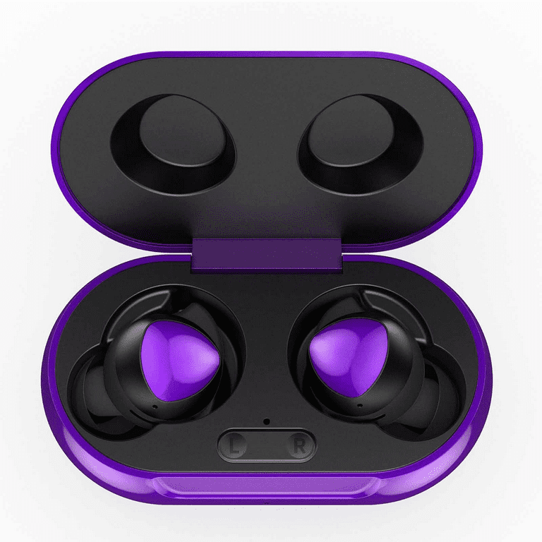 UrbanX Street Buds Plus True Bluetooth Wireless Earbuds For nova 8 SE With  Active Noise Cancelling (Charging Case Included) Purple