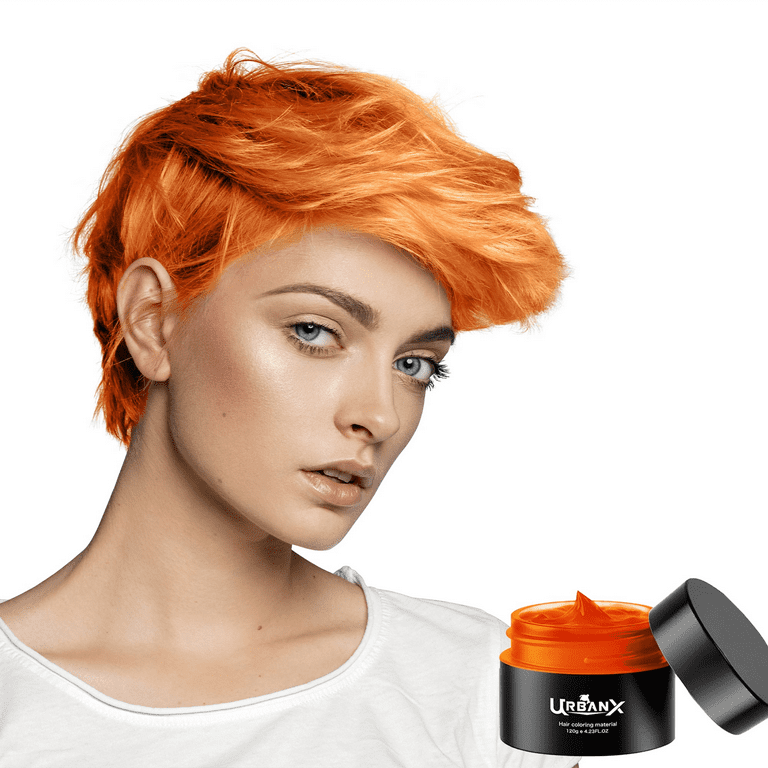 UrbanX Washable Hair Coloring Wax Material Unisex Color Dye Styling Cream Natural Hairstyle for Wavy Hair Pomade Temporary Party Cosplay Natural
