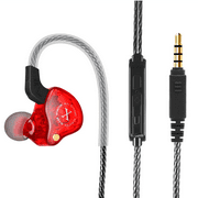 UrbanX iX2 Pro Dynamic Hybrid Dual Driver in Ear Musicians Earphones With Mic Tangle-Free Cable in-Ear Earbuds Headphones For Panasonic P90