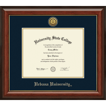 Urbana University Diploma Frame, Document Size 10" x 8"