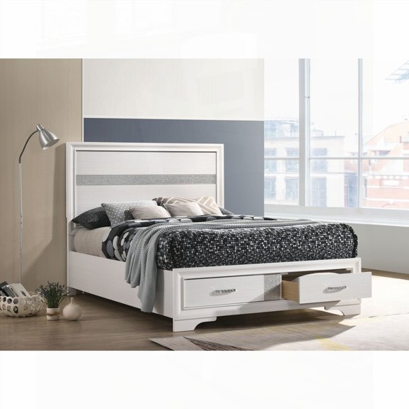 Urbana's White Full-Size Storage Panel Bed: Space-Saving Solution