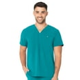 thumbnail image 1 of Urbane Performance One-Pocket Tuckable Scrub Top for Men: Modern Tailored Fit, V-Neck Medical Scrub Top 9154, 1 of 7