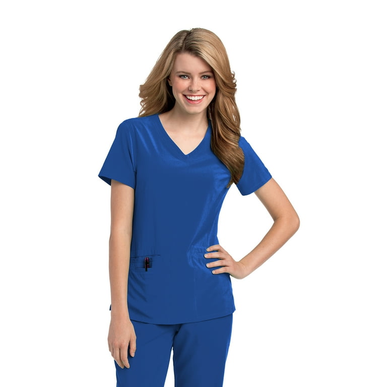 Urbane Performance Women's Motivate Modern Fit Two Pocket V-Neck Scrub Top,  Style 9015 