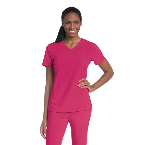 Urbane Performance Women's Motivate Modern Fit Two Pocket V-Neck Scrub Top, Style 9015