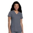 thumbnail image 1 of Urbane Ultimate Mock Wrap Top Scrub Top for Women: Modern Tailored Fit, Luxe Soft Stretch Fabric Medical Scrubs 9038, 1 of 8