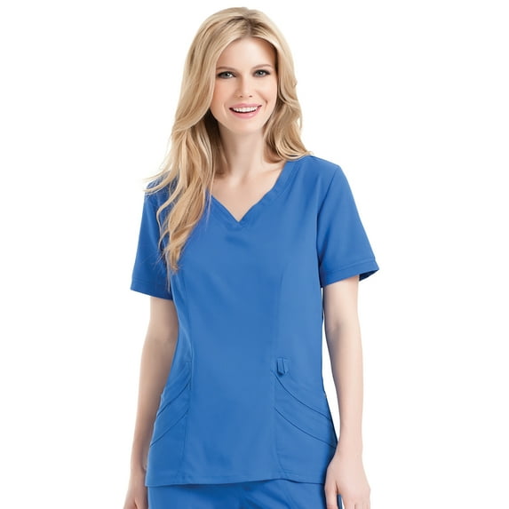 Urbane by Landau Women's Chloe Sweetheart-Neck Tunic Scrub Top, Style 9550