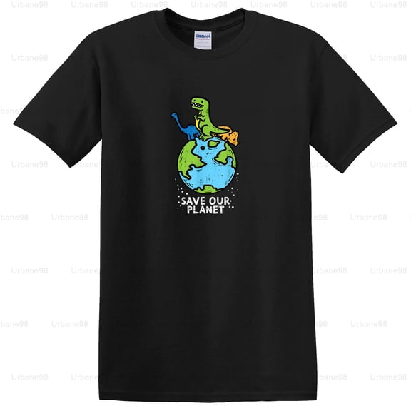 Urbane98 Dinosaurs Save Our Planet, Cute Earth Day Kid T-Shirt, SW, Hoodie , for Unisex, up to size 5XL