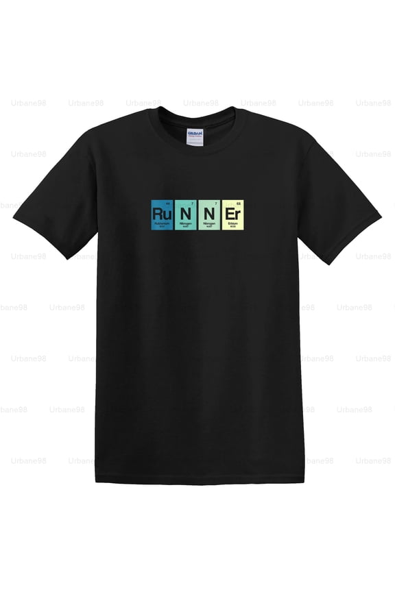 Runner Periodic Table, Funny Marathon Science Pun T-Shirt, SW, Hoodie , for Unisex, up to size 5XL