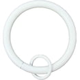 thumbnail image 1 of Urbanest Curtain Rings with Eyelets, 1.5" Inner Diameter, Set of 14 - Glossy White, 1 of 6