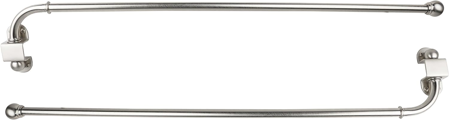 Urbanest 1/2” Adjustable Wall Mounted Swing Arm Rods, 24