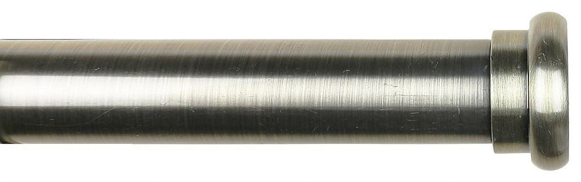Urbanest 1" Button Adjustable Curtain Rod, 48"-84", Antique Brass