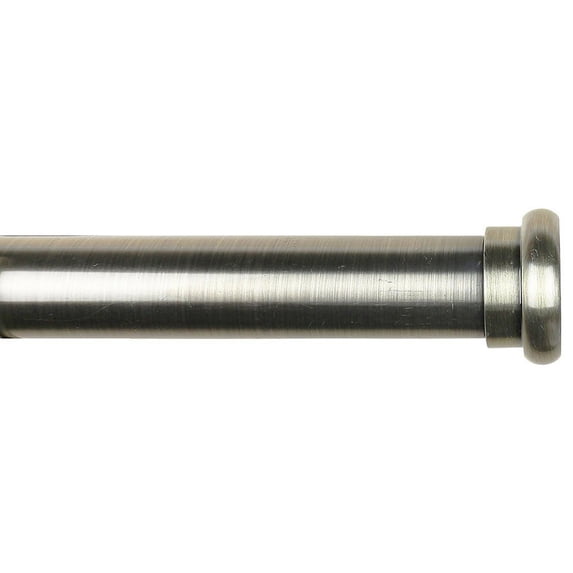 Urbanest 1" Button Adjustable Curtain Rod, 48"-84", Antique Brass