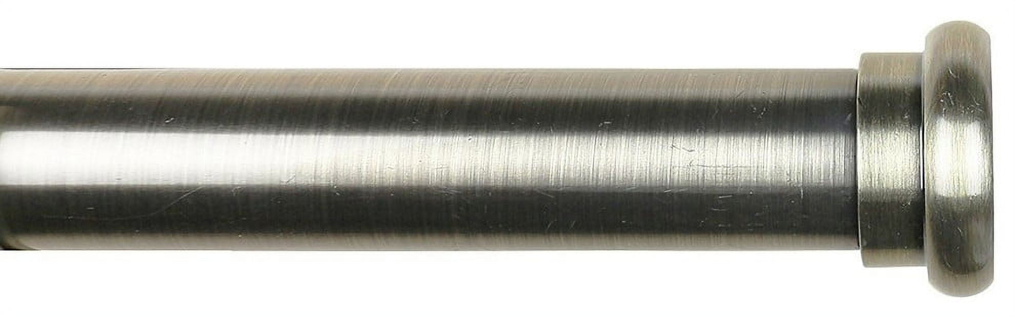 Urbanest 1" Button Adjustable Curtain Rod, 84"-120", Antique Brass