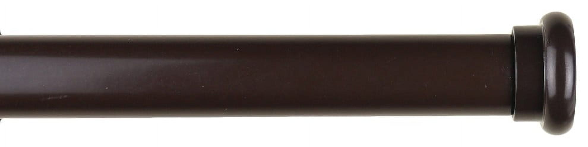 Urbanest 1" Button Adjustable Curtain Rod, 84"-120", Bronze
