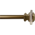 thumbnail image 1 of Urbanest Adjustable Single Curtain Rod Set Cassini Finials – 1 - Inch Diameter, With Renaissance Gold Rod, 28–48 Inches, 1 of 1
