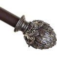 thumbnail image 1 of Urbanest Adjustable Single Curtain Rod Set Gold Artichoke Finials – 1 - Inch Diameter, With Bronze Rod, 48–84 Inches, 1 of 5